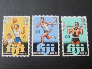 Fiji 1971 Sc 321-323 set MNH