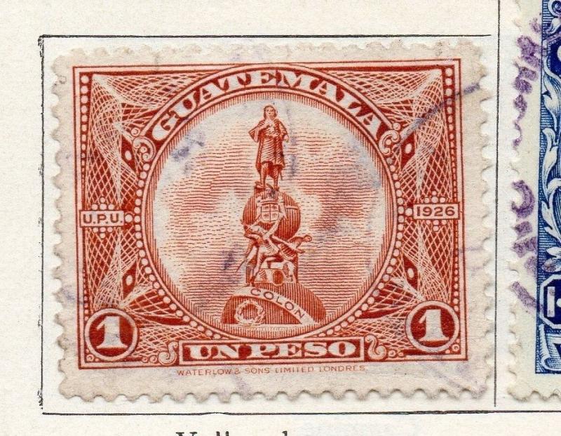 Guatemala 1925 Early Issue Fine Used 1P. 100939