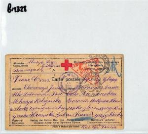 SLOVENIA WW1 Red Cross Card AUSTRIA POW RUSSIA 1916 Censor{samwells-covers}BM328