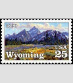 U.S.#2444 Wyoming 25c Single, MNH.