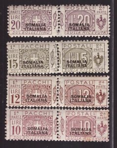 Somalia italiana, selezione di francobolli per Pacchi Postali nuovi **   -CK95