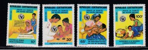 Central Africa # 666-669, UNICEF, Mint NH, 1/2 Cat