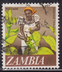 Zambia 44 USED 1968 Woman Tobacco Picker