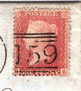 GB SG.39 Cover SCOTLAND Edinburgh Glasgow Penny Red 1864 {samwells-covers} NN250