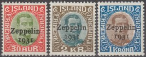 EDSROOM-22224 Iceland C9-C11 LH 1931 Complete Zeppelin CV$97