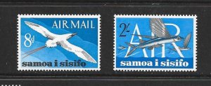 BIRDS - SAMOA #C1-2 BIRD & FISH MNH