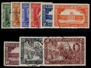 SUDAN GV SG59-67, 1935 complete set, VERY FINE USED. Cat £225. CDS