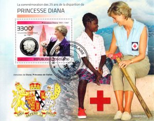 Togo 2022 CTO Sheet  Princess Diana Red Cross 1 value (TS0044)