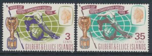 Gilbert & Ellice Islands 1966 SG 125-126 World Cup Football Mint Not Hinged