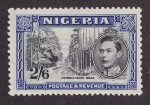 Nigeria Sc 63c MLH. 1938 2sh/6p KGVI & Victoria-Buea Rd