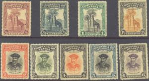 NYASSA 106-14 MINT OG 1921-23 PICTORIALS