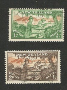 NEW ZEALAND - USED SET- HELATH  - 1946.