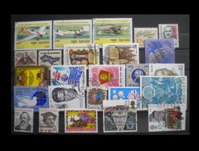 WORLDWIDE STAMP LOT. 2 CENT PER STAMP. ITEM: HWW9