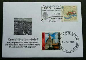 Germany Private Post DK Logistik 1200th Anniversary 2006 (FDC) *dual PMK *rare