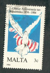 Malta #650 used single