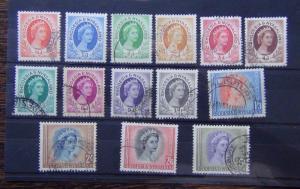 Rhodesia & Nyasaland 1954 - 1956 set to 5s Used