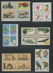 USA Mint Setenant Collection - 45 different items - mostly never hinged