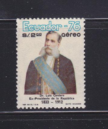 Ecuador C592 Set MH President Luis Cordero