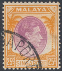 Singapore   SC#  14a   Used    Perf 18  see details & scans