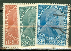 KT: Liechtenstein 1a, 2a, 4-10 used CV $68; scan shows only a few