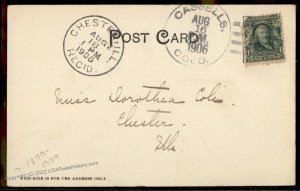 USA 1906 Colorado CASSELLS Park Co DPO Platte Canyon PC Cover 94310