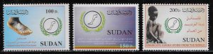 Sudan Scott #'s 535 - 537 MNH