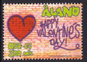 Aland islands   #186  MNH  2001   Valentine`s day