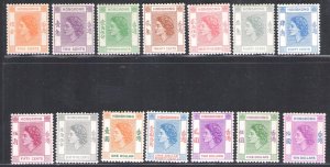 1954 HONG KONG, Elizabeth II, Stanley Gibbons # 178/91 - series of 14 - MNH**