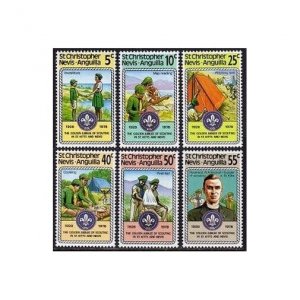 St Kitts-Nevis 370-375,MNH.Michel 365-370. St Kitts-Nevis scouting,1978.Beckett.