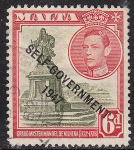 Malta 216  Antonio Manoel de Vilhena 1948