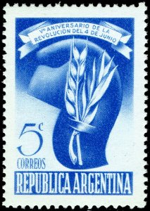 Argentina #577  MNH - Revolution, Cap of Liberty (1948)