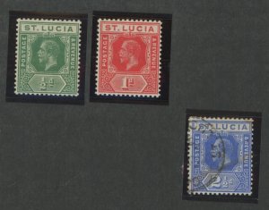 St. Lucia #64-65/81 Mint (NH) Single (King)