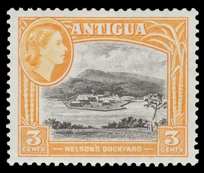 ANTIGUA ISLAND STAMP 1953. SCOTT # 110. M/H. # 2