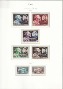 Laos - 1951- 1975 - Complete Stamp Collection - Sc 1-271 with Mini Sheets - MNH