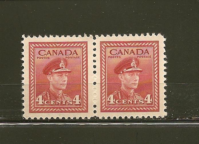 Canada 254 King George VI Pair MNH