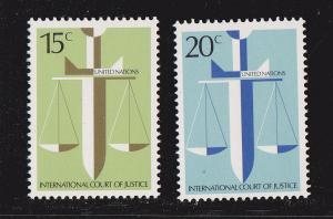 United Nations - New York # 314-315, Court of Justice, MNH, 1/2 Cat.