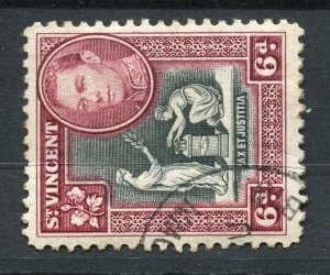 ST.VINCENT; 1938 early GVI pictorial issue fine used 6d. value