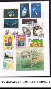 COLLECTION OF AZERBAIJAN STAMPS IN SMALL STOCK BOOK - 79 ITEMS