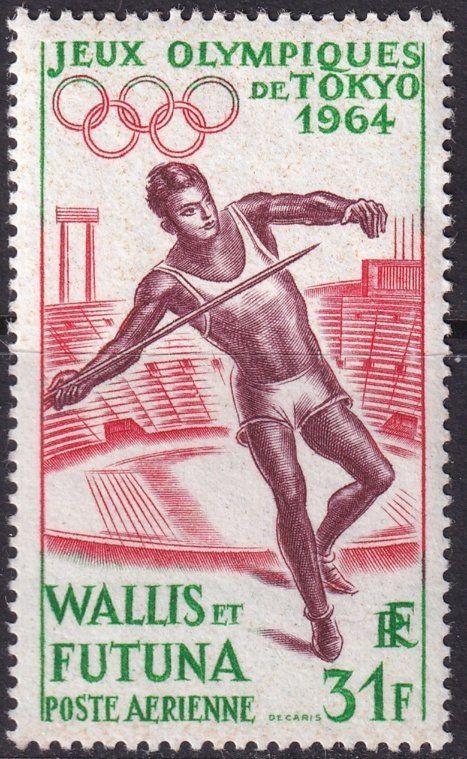 Wallis & Futuna 1964 Sc C19 air post MNH**