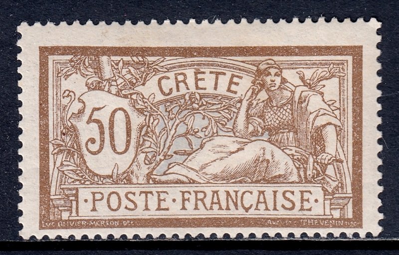 France (Offices in Crete) - Scott #12 - MH - SCV $18