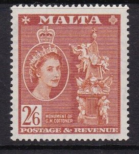 Album Tesori Malta Scott# 259 2sh6p Elizabeth Monumento come Nuovo Sinistra