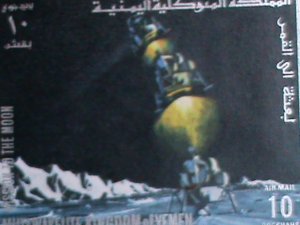 YEMEN -MISSION TO THE MOON- MNH LARGE MINT FULL SHEET-VF-EST.$14