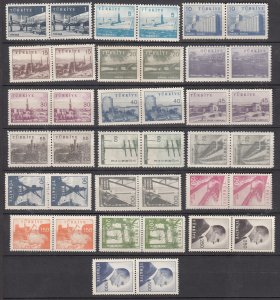 J26017 jlstamps 1959-69 turkey pairs set mnh #1442-60 designs