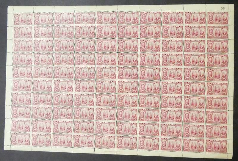 EDW1949SELL : SARAWAK 1948 Sc #155. 500 stamps in Full Sheets. VF MNH. Cat $1625