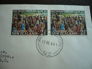 Postal History - New Zealand - Scott# 366 - First Day Cover