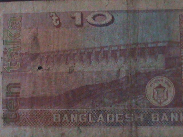 ​BANGLADESH-1982 BANGLADESH BANK-10 TAKA-CIRULATED NOTE-VERY FINE-LAST ONE