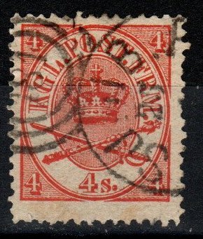 Denmark #13  F-VF Used  CV $8.00 (X128)