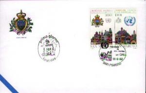 San Marino, First Day Cover, United Nations Related