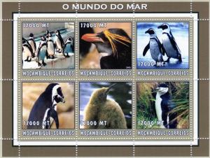 Mozambique 2002  Penguins Sheetlet (6) MNH VF Sc#1660