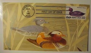 US DUCKS 1985 FDC ALL OVER